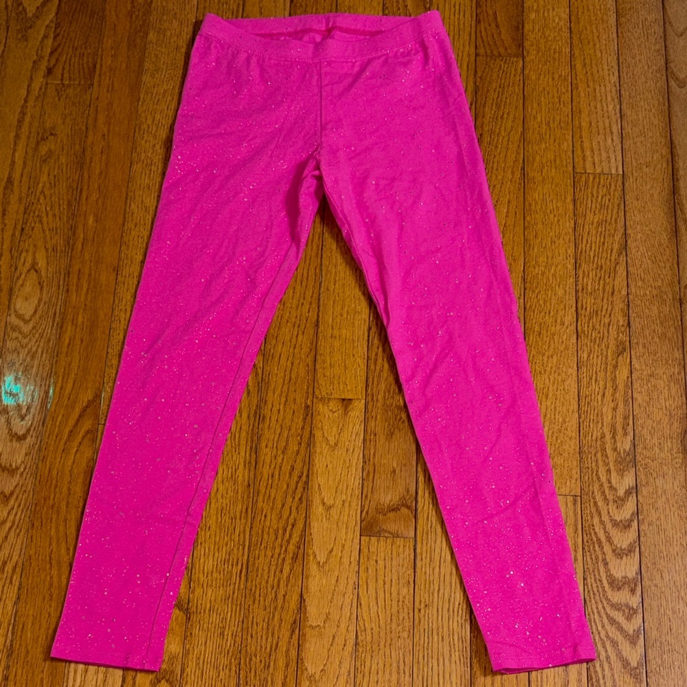 Glittery Hot Pink Leggings